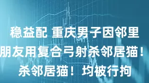 稳益配 重庆男子因邻里纠纷邀约朋友用复合弓射杀邻居猫！均被行拘